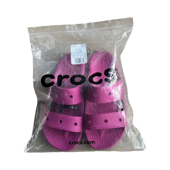 Crocs Classic Crocs Sandal (206761) - Fuchsia Fun Unisex Men’s Sz 5 Women’s Sz 7 - Picture 10 of 13